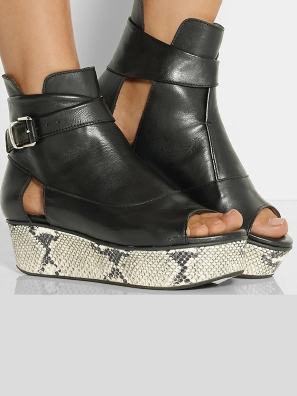 Thakoon Addition Leather Platform Sandals